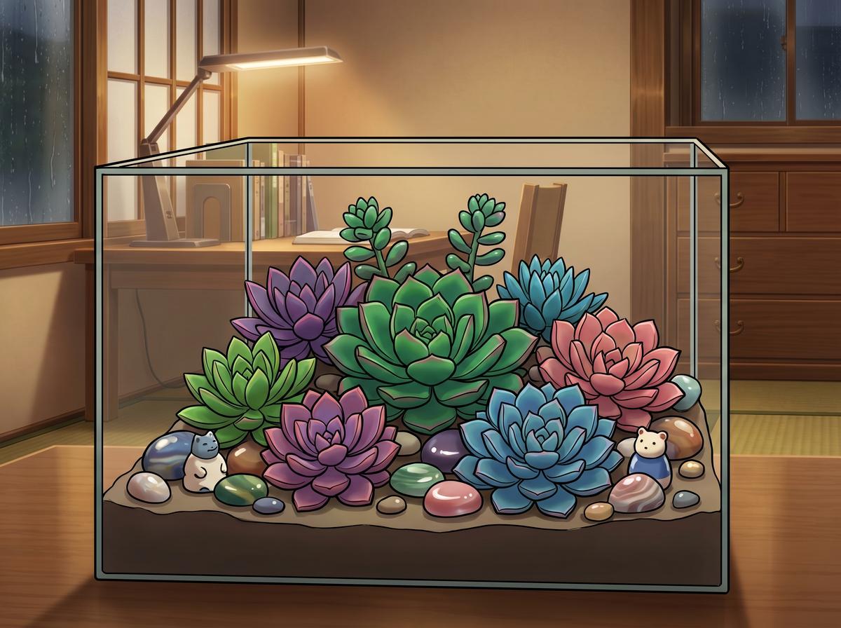 糖心视频-多肉植物创意组合视频演示